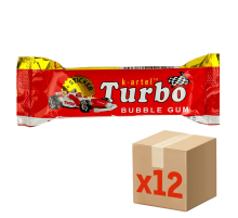 Жевательная резинка Turbo вишня, персик и яблоко, 15г x 12 шт