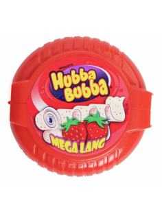 Жевательная резинка Hubba Bubba Mega Long Snappy Strawberry, 56г