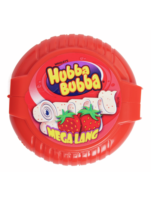 Жевательная резинка Hubba Bubba Mega Long Snappy Strawberry, 56г