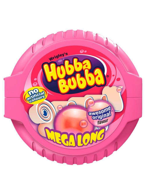 Жевательная резинка Hubba Bubba Bubble Mega Long Fancy Fruit, 56г