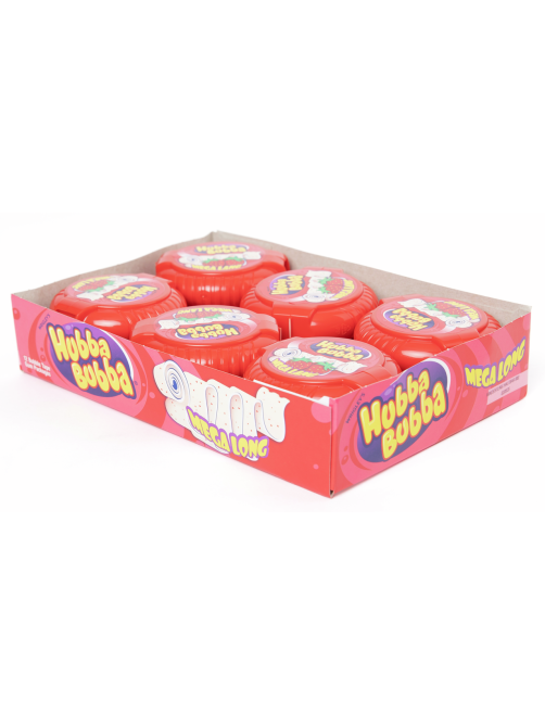 Жевательная резинка Hubba Bubba Mega Long Snappy Strawberry, 56г
