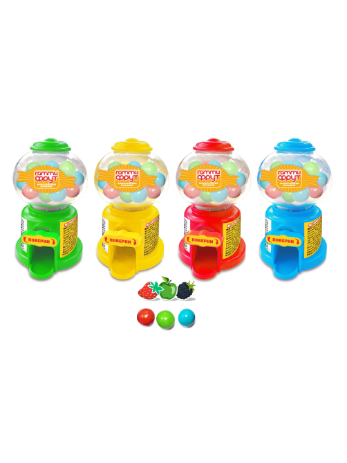 Жевательная резинка Конфитой Gummy Fruit автомат, 30г