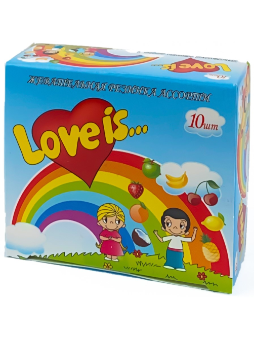 Жевательная резинка Love is ассорти вкусов (4.2г x 10шт), 42г