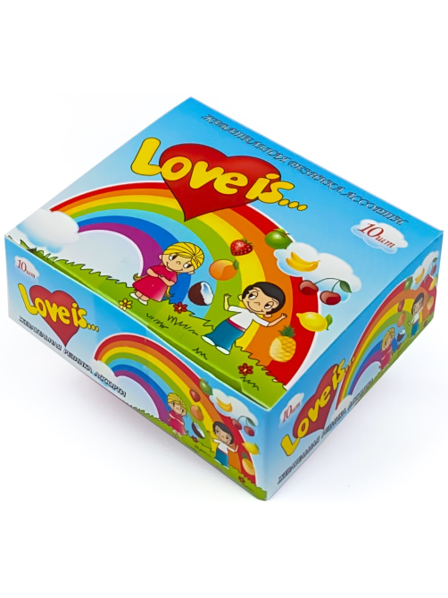 Жевательная резинка Love is ассорти вкусов (4.2г x 10шт), 42г
