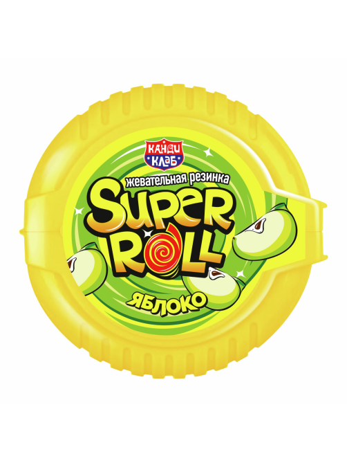 Жевательная резинка Канди клаб Super Roll Ассорти, 10г x 24 шт