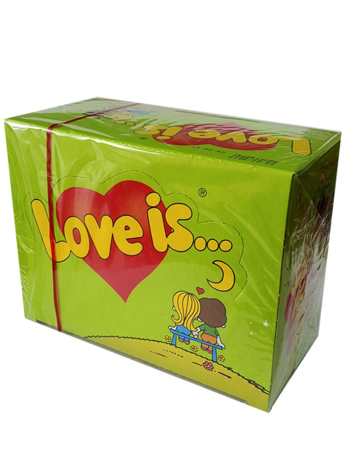 Жевательная резинка Love is яблоко-лимон (4.2г x 100шт), 420г