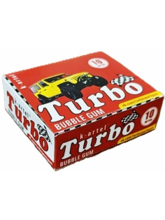 Жевательная резинка Turbo персик, даня, яблоко и манго (4.5г x 10шт), 45г