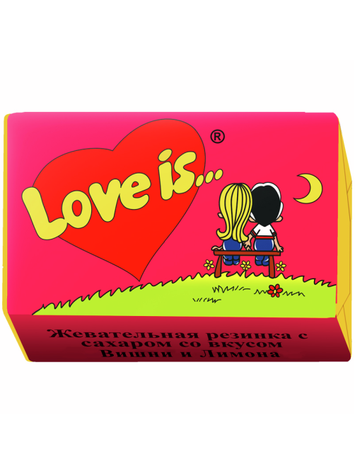 Жевательная резинка Love is вишня-лимон (4.2г x 100шт), 420г