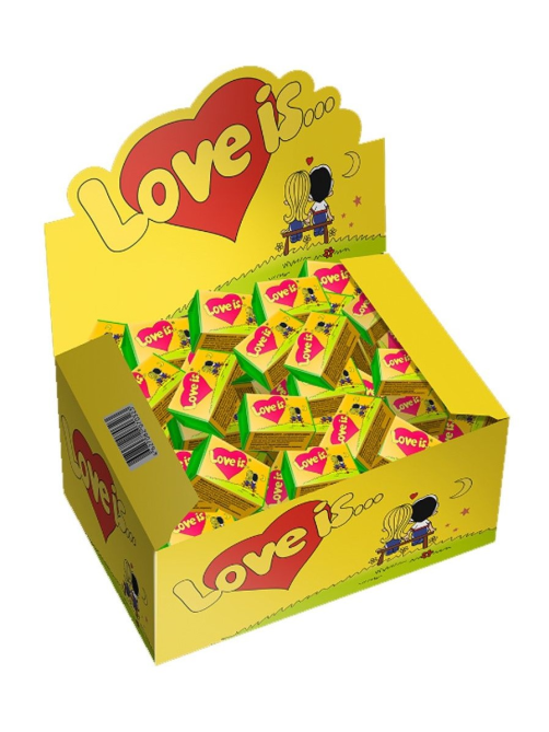 Жевательная резинка Love is кокос-ананас (4.2г x 100шт), 420г
