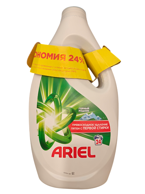 Гель для стирки Ariel Горный родник (1.56л x 2шт), 3.12л