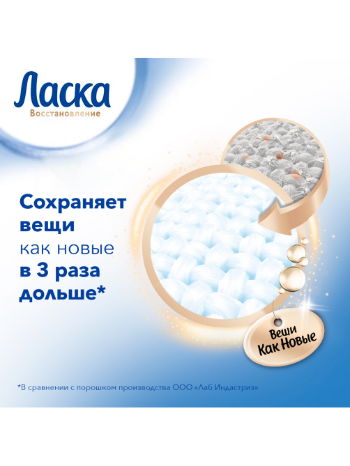 Гель для стирки Ласка Сияние белого, 1л
