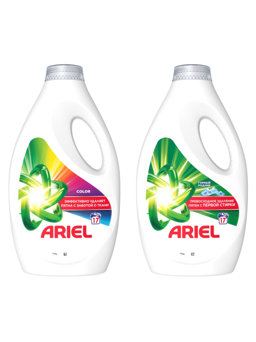 Гель для стирки Ariel Горный родник (1.56л x 2шт), 3.12л