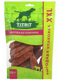 Нарезка из телятины Titbit для собак, 300г