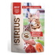 Корм влажный Sirius Premium Adult для кошек мясной рацион, 85г