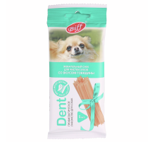 Жевательный снек Biff Dent со вкусом говядины для мелких собак, 35г