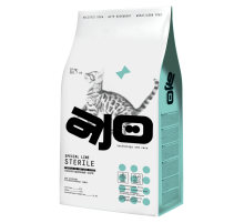 Корм сухой Ajo Sterile для кошек индейка-утка, 10кг