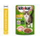 Корм влажный Kitekat для взрослых кошек с курицей в соусе, 85г