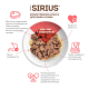 Корм влажный Sirius Premium Adult для кошек кролик-морковь, 85г