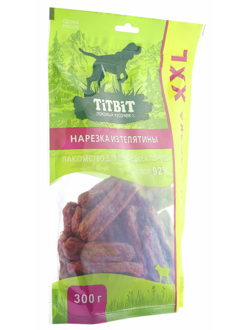 Нарезка из телятины Titbit для собак, 300г