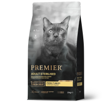 Корм сухой Premier для стерилизованных кошек индейка, 2кг