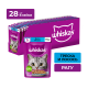 Корм влажный Whiskas рагу для взрослых кошек с треской и лососем, 75г x 28 шт