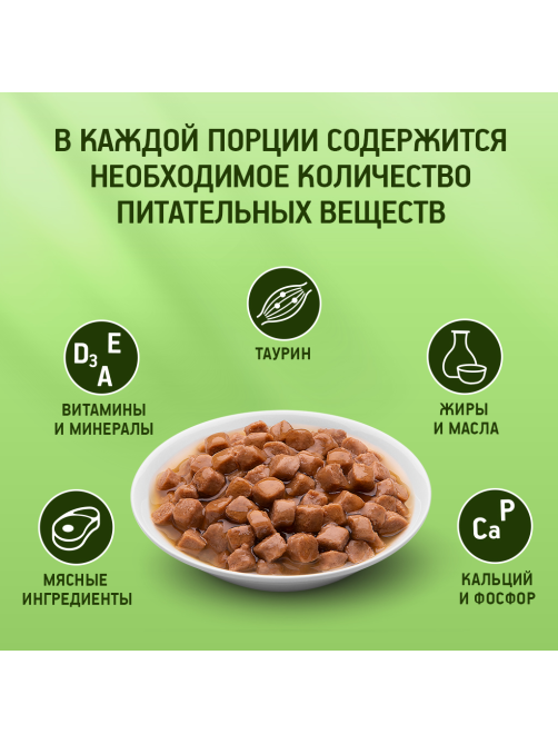 Корм влажный Kitekat для взрослых кошек с курицей в соусе, 85г