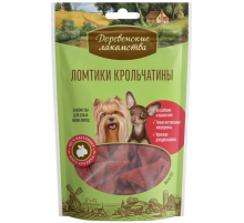 Лакомство Деревенские лакомства Ломтики крольчатины для собак мелких пород, 55г