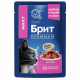 Корм влажный Брит для кошек курица-индейка, 85г