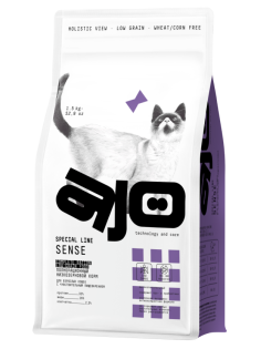 Корм сухой Ajo Sense для кошек оленина, 1.5кг