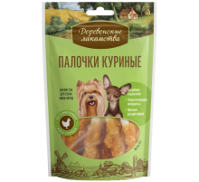 Лакомства для собак мини-пород Деревенские лакомства палочки куриные, 55г