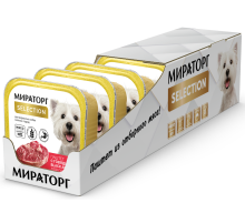 Паштет для собак мелких пород Мираторг говядина Blue Angus, 100г x 16 шт