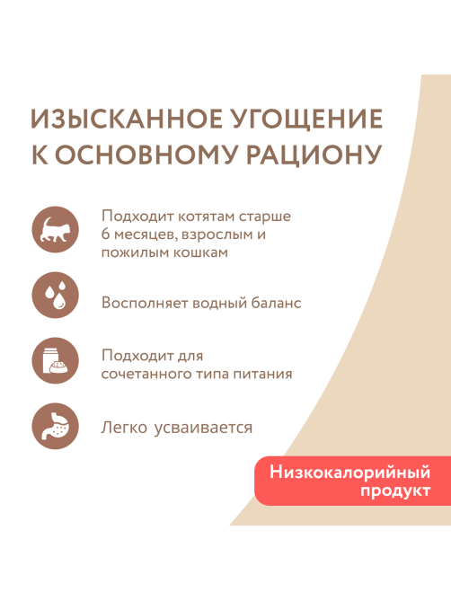 Корм влажный Мнямс для кошек курица с лососем в желе, 80г