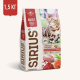 Корм сухой Sirius для кошек мясной рацион, 1.5кг