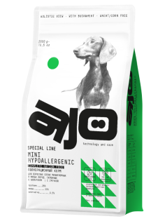 Корм сухой Ajo Mini Hypoallergenic для собак индейка-гречка, 2кг