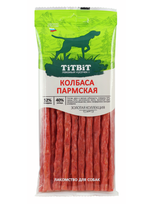 Лакомство Titbit Колбаса пармская для собак, 80г