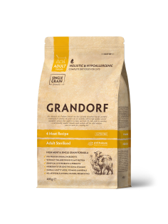Корм сухой Grandorf для стерилизованных кошек 4 мяса, 400г