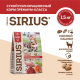 Корм сухой Sirius для кошек мясной рацион, 1.5кг