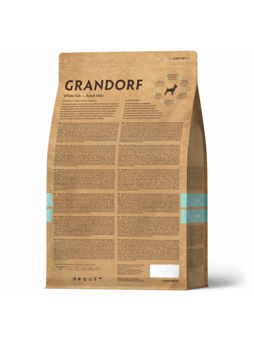 Корм сухой Grandorf для собак мелких пород белая рыба, 3кг