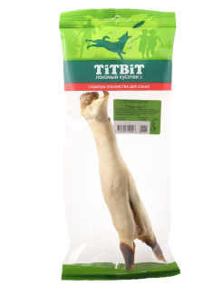 Лакомство сушеное для собак Titbit нога баранья большая, 100г