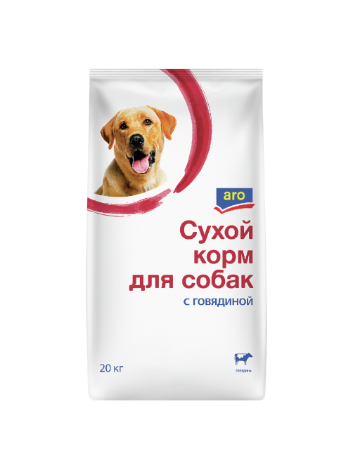 aro Корм сухой для собак с говядиной, 20кг