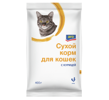 aro Корм сухой для кошек с курицей, 400г