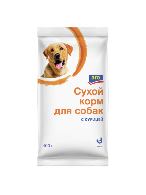 aro Корм сухой для собак с курицей, 400г