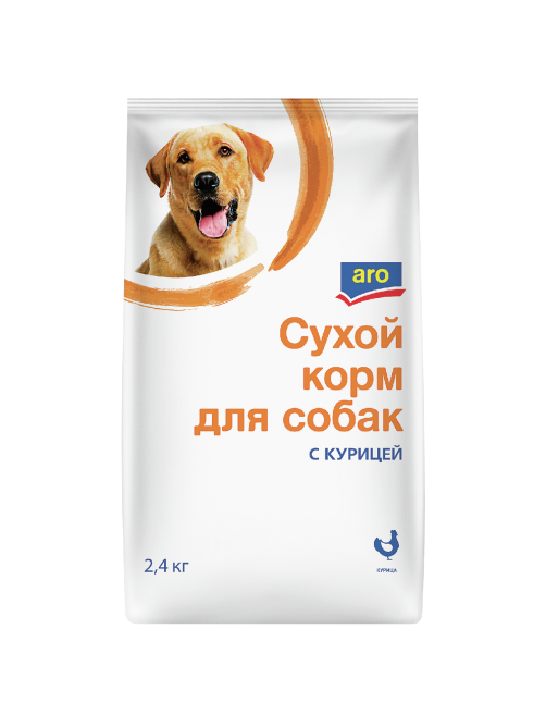 aro Корм сухой для собак с курицей, 2.4кг