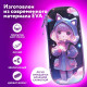 Пенал ЮНЛАНДИЯ, 1 отделение, 1 откидная планка, карман, EVA покрытие soft-touch, 22х10х5 см, 