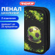 Пенал ПИФАГОР, 2 отделения, ламинированный картон, 19х11 см, 