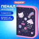 Пенал ПИФАГОР, 1 отделение, полиэстер, 19х13 см, 