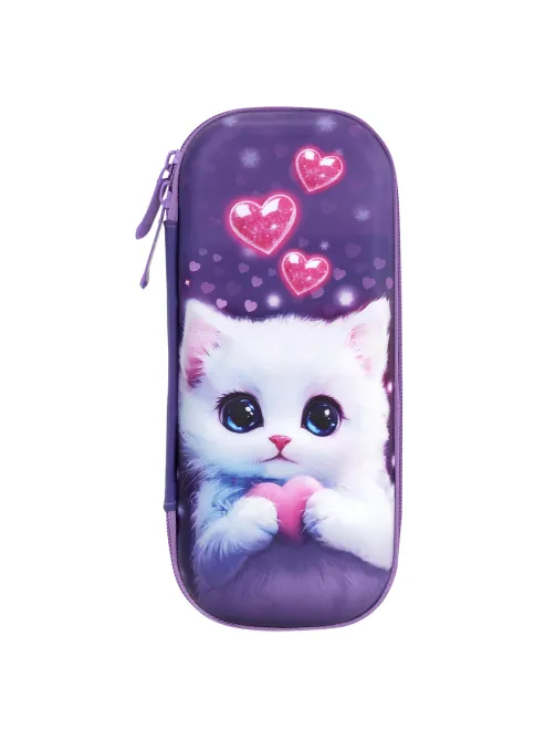Пенал ЮНЛАНДИЯ, 1 отделение, 1 откидная планка, карман, EVA покрытие soft-touch, 22х10х5 см, 