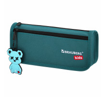 Пенал мягкий BRAUBERG KIDS, 2 отделения, полиэстер, 