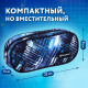 Пенал-косметичка BRAUBERG овальный, полиэстер, 