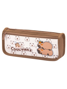 Пенал мягкий BRAUBERG KIDS, 2 отделения, полиэстер, 